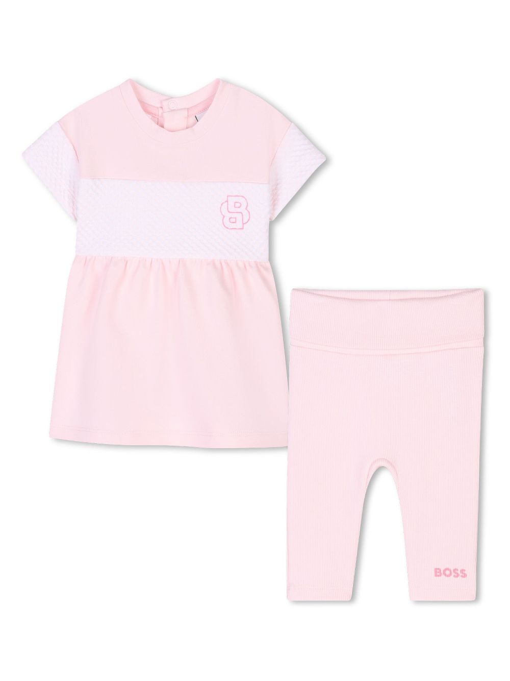 Logo-print dress - Pink