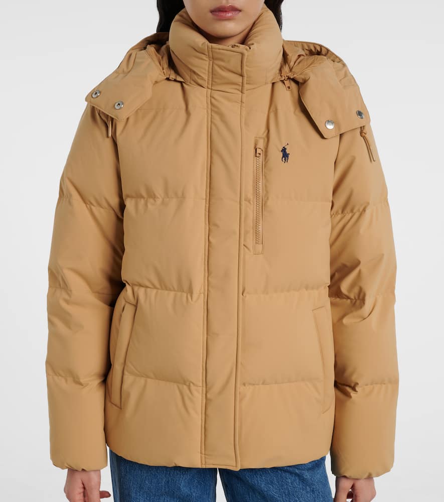 Quilted down jacket