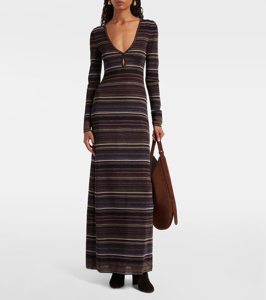 Striped maxi dress