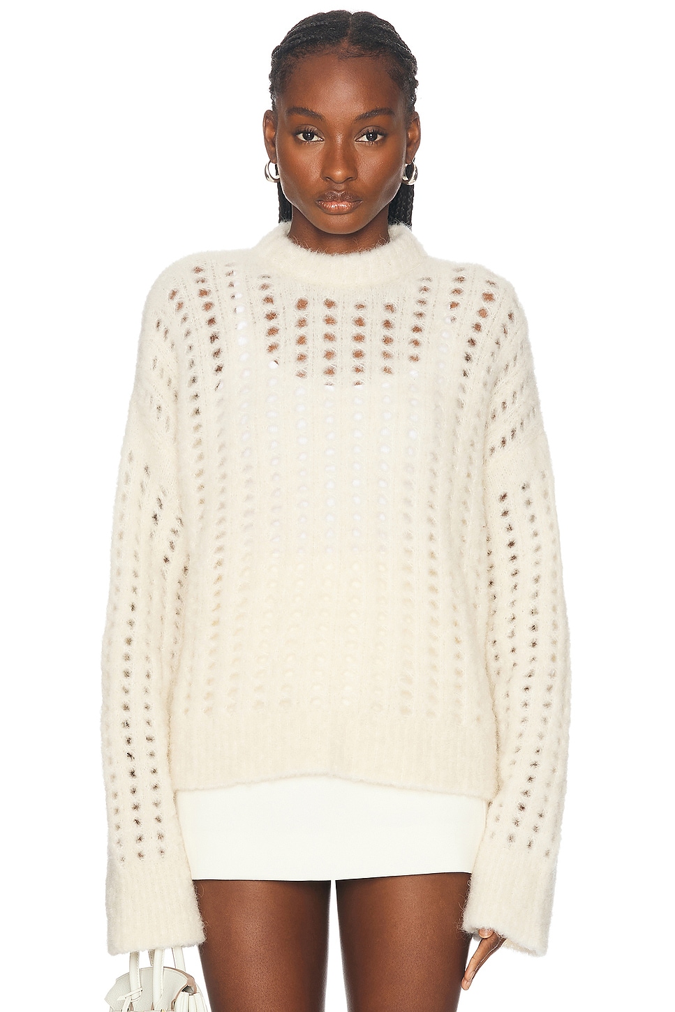 Citizens of Humanity Ailani Crewneck Sweater in Cream. - L also in