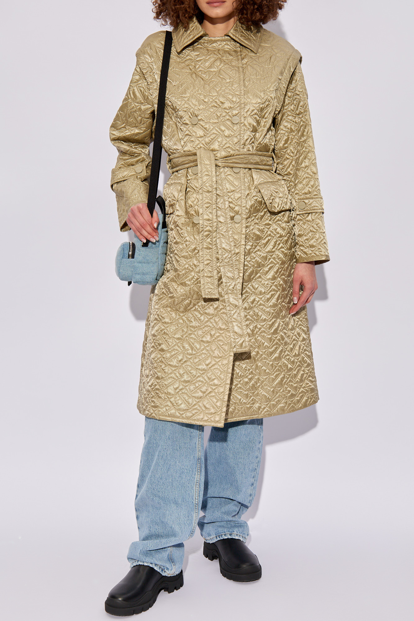 ‘Samare’ Quilted Coat, Women's, Green