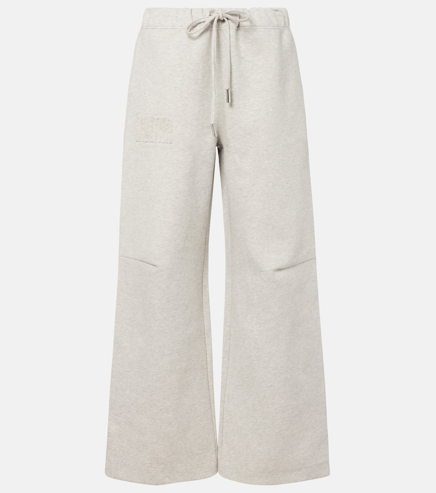 Embossed logo cotton sweatpants