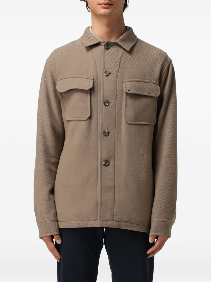 Tagliatore - wool blend jacket flap pocket