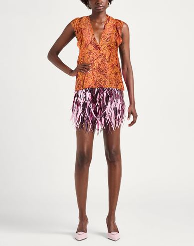 Momoní Woman Top Orange Size 4 Silk