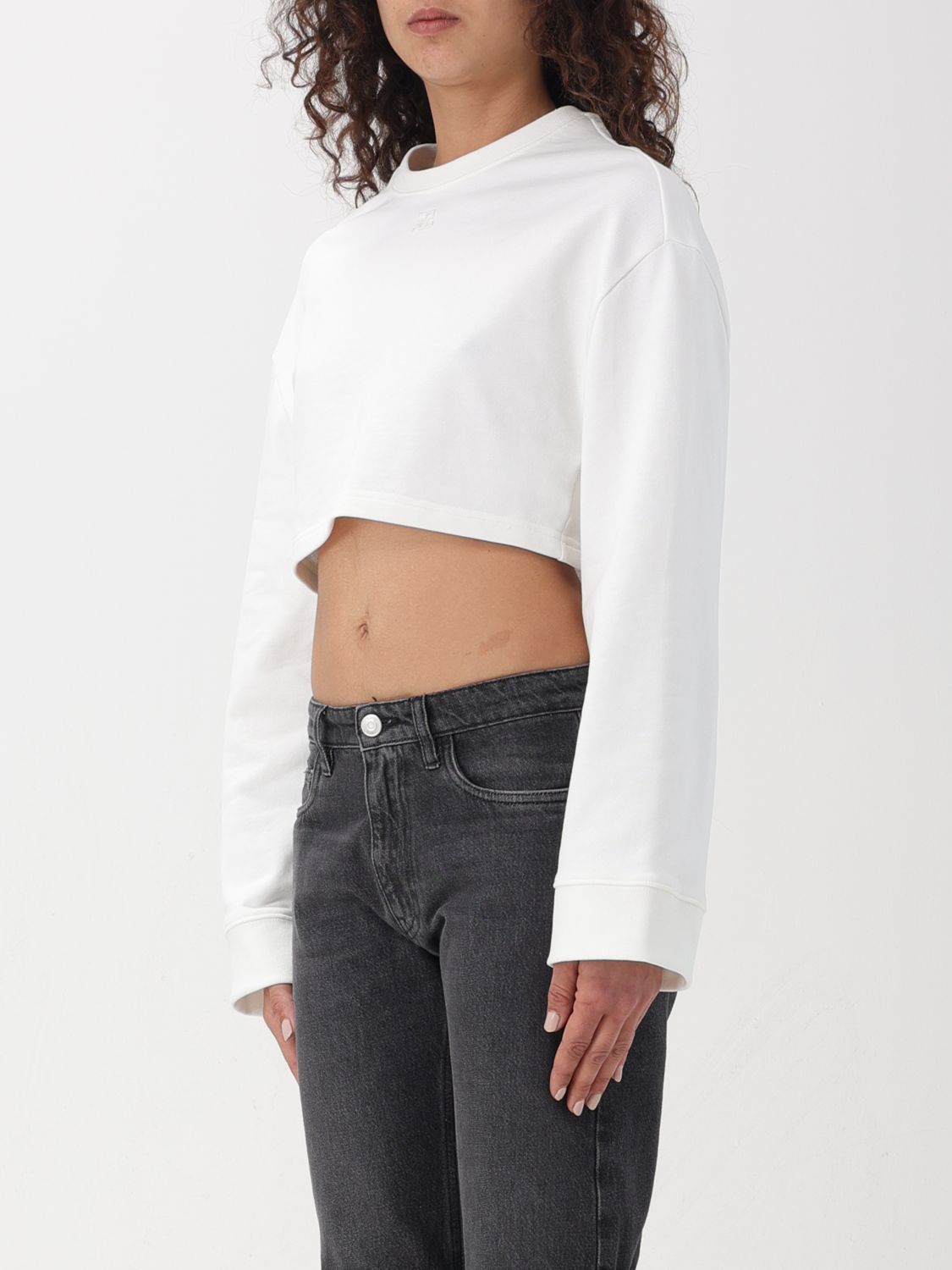 Sweatshirt COURRÈGES Woman color White