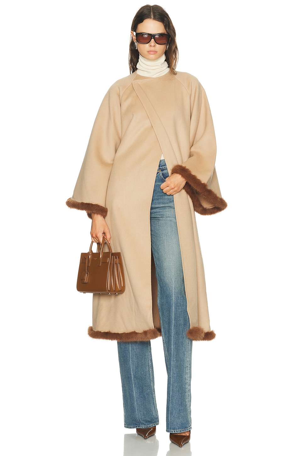 By Malene Birger Dalimas Coat in Dark Sand - Beige. L also in