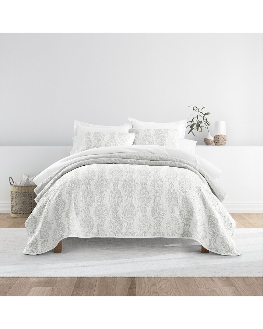 All Season Distressed Damask Rever