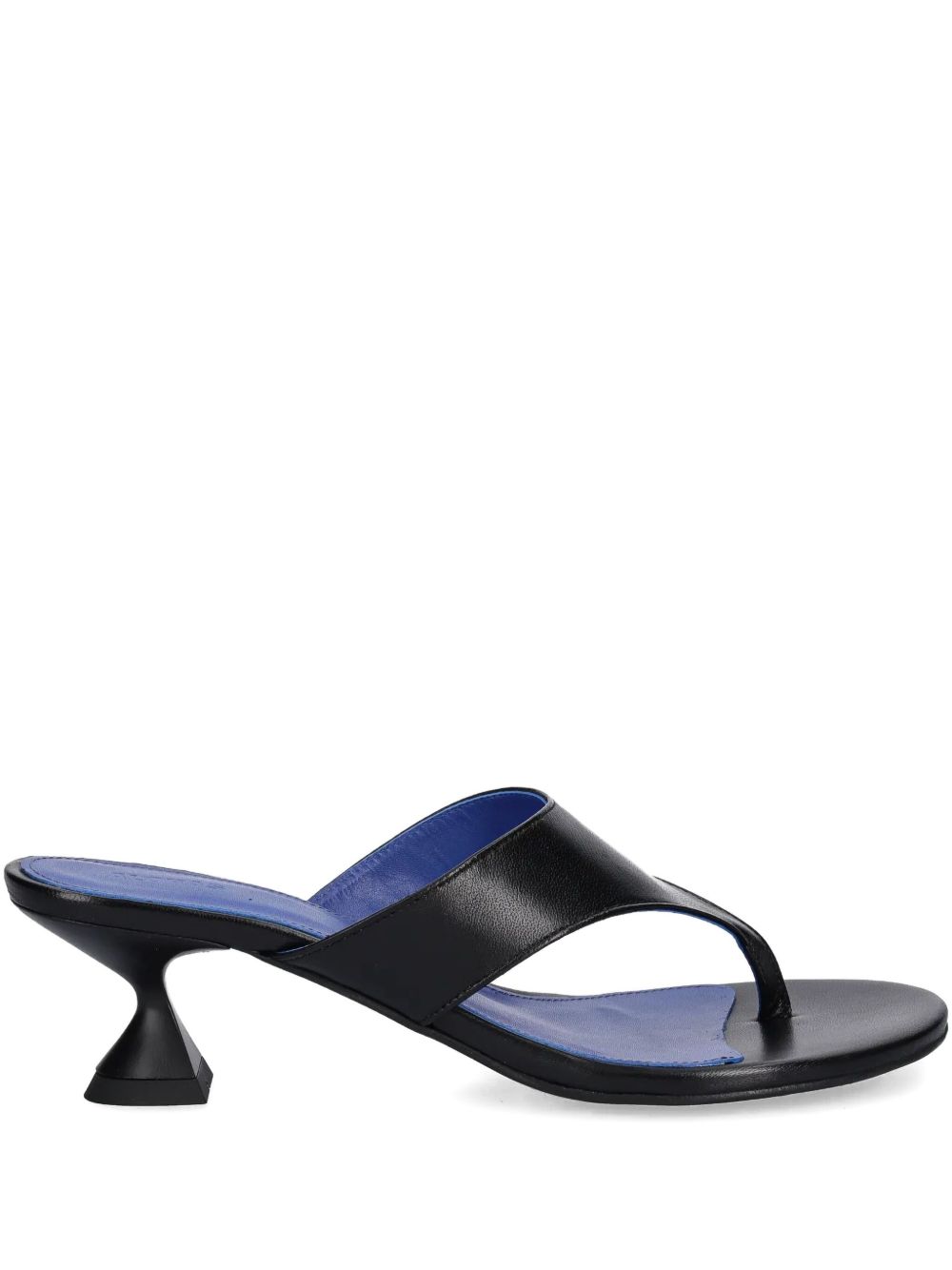 Tess leather thong sandals - Black