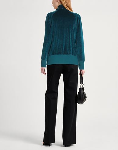 Woman Sweatshirt Deep teal Size M Viscose, Polyester