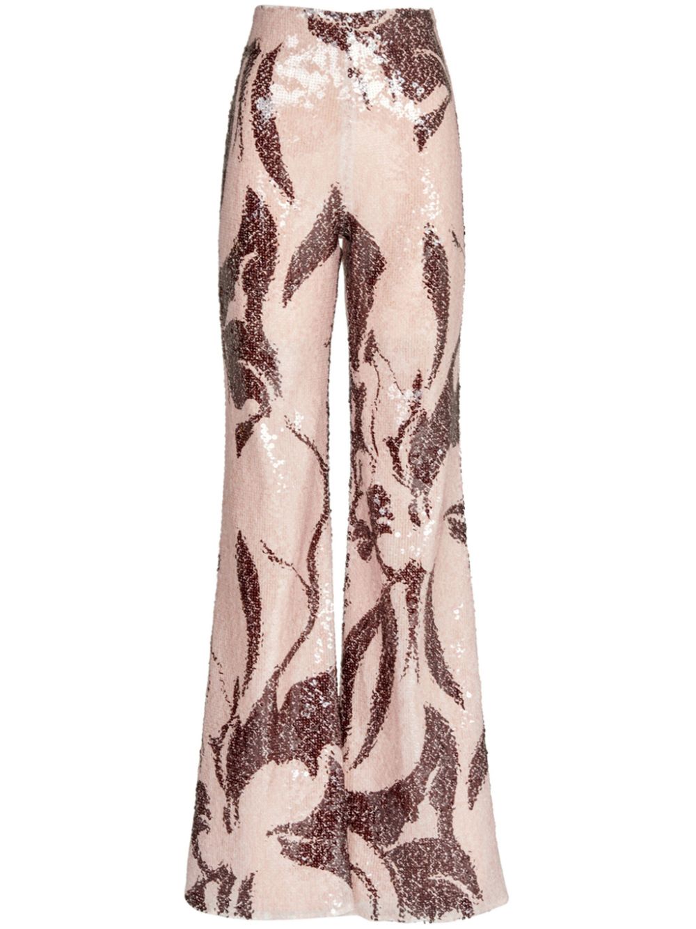 Avellino sequin-embellished trousers - Brown