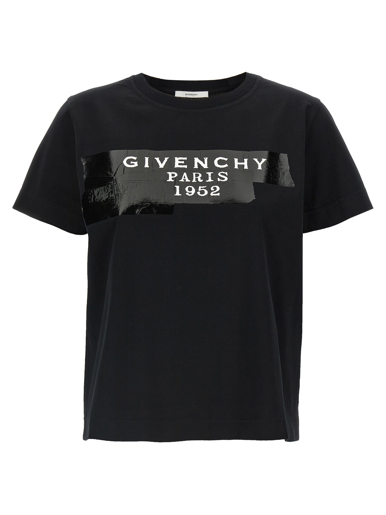 Logo-Tape Graphic T-Shirt — Black