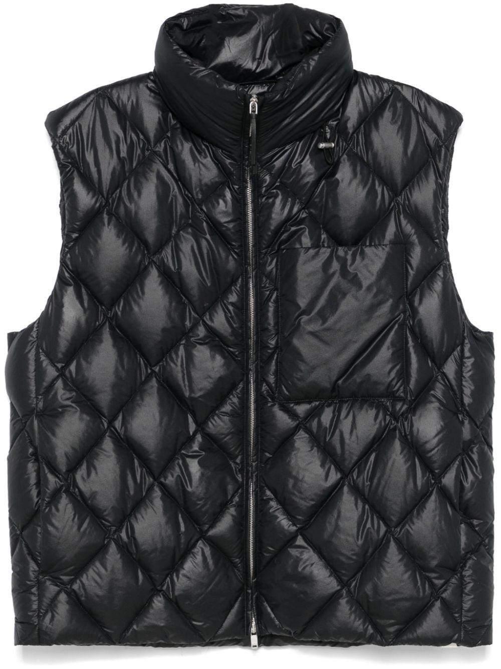 Quilted gilet - Black