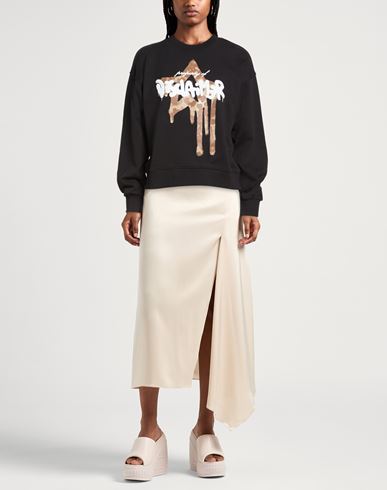 Woman Sweatshirt Black Size XS Cotton