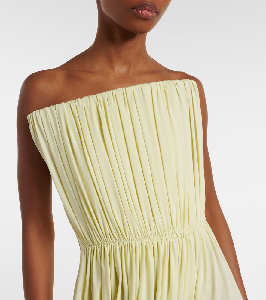 Crêpe jersey bustier dress