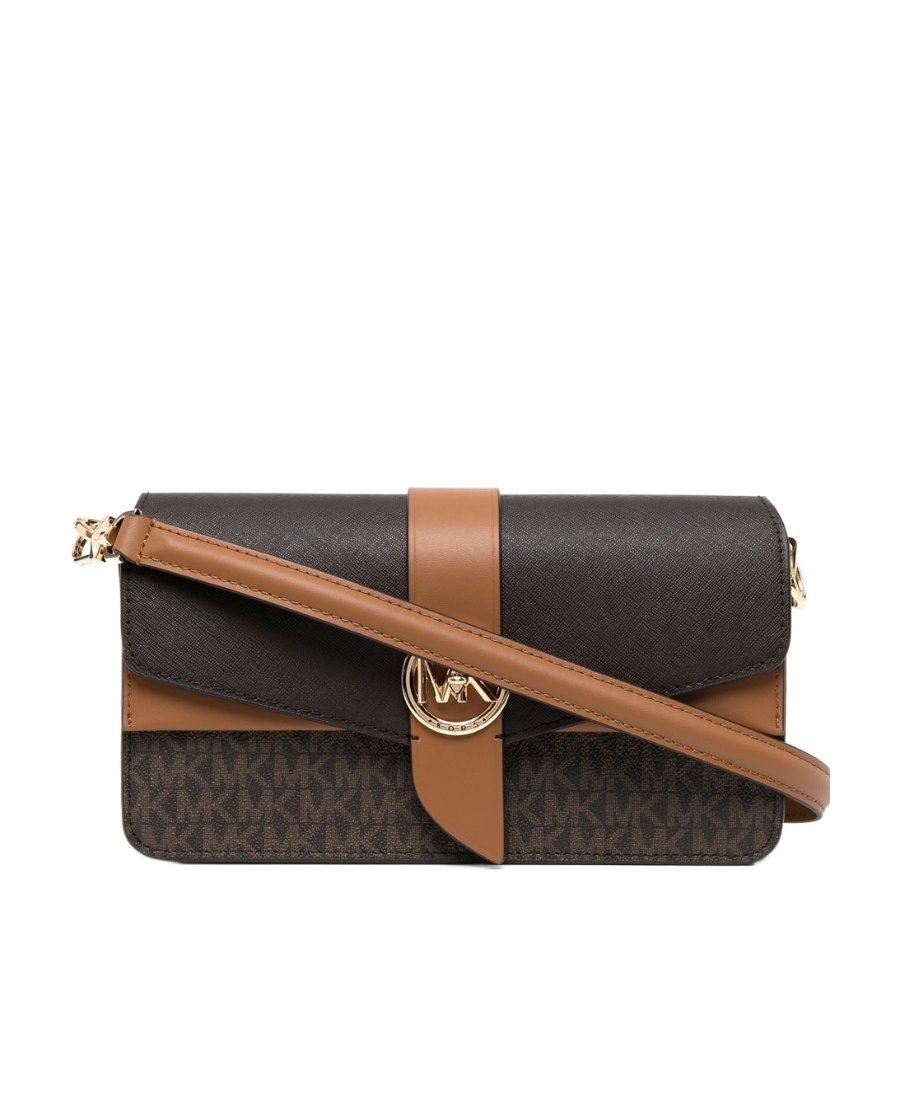 Monogram print shoulder bag