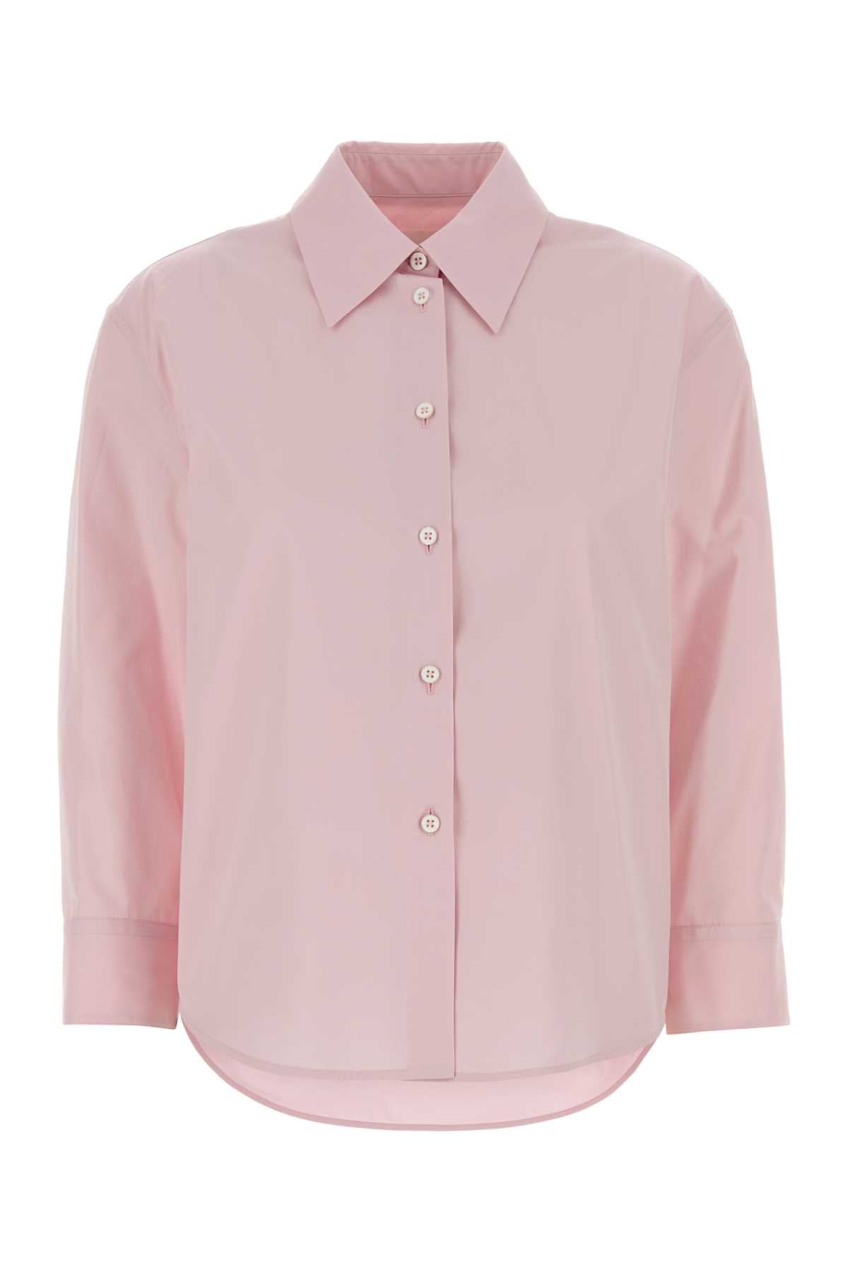 Cotton Poplin Shirt — Pink