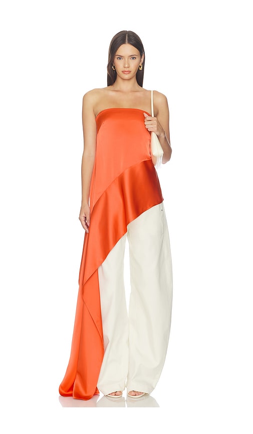 Camila Coelho Luana Top in Burnt Orange. M. Also in