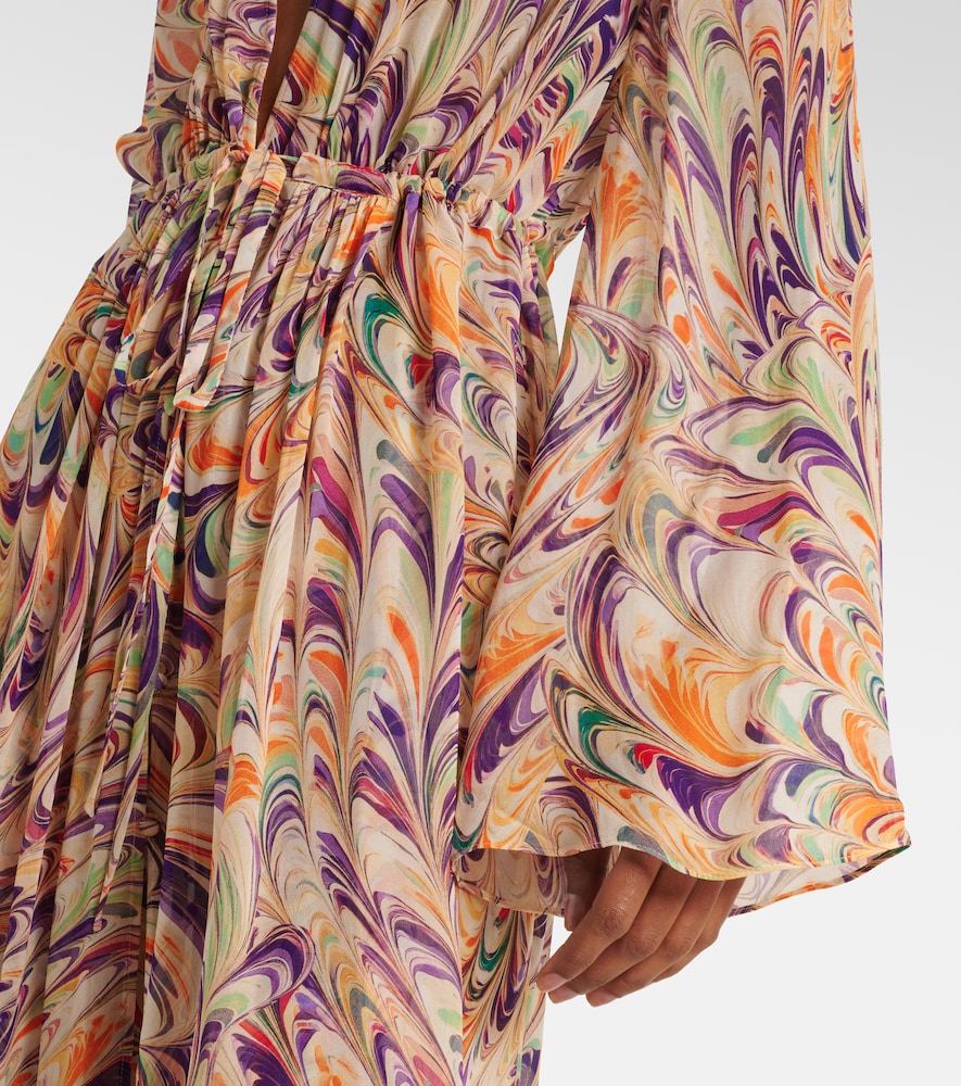 Chloe printed georgette kaftan
