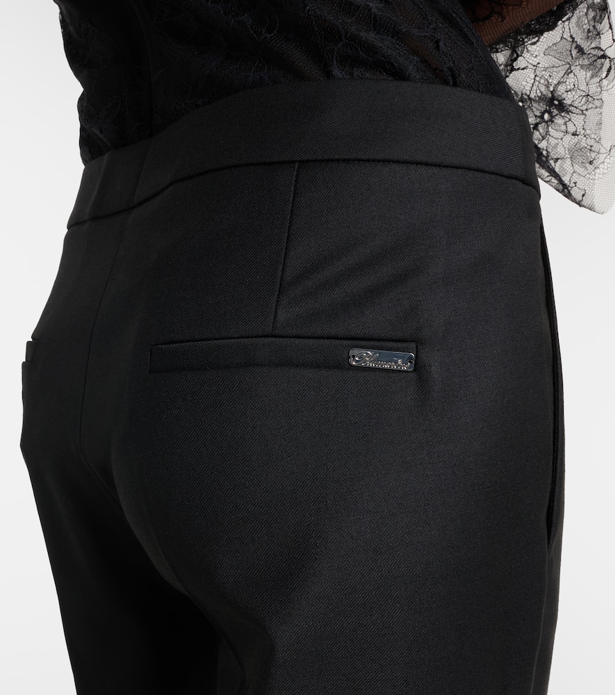 Pleated flared pants
