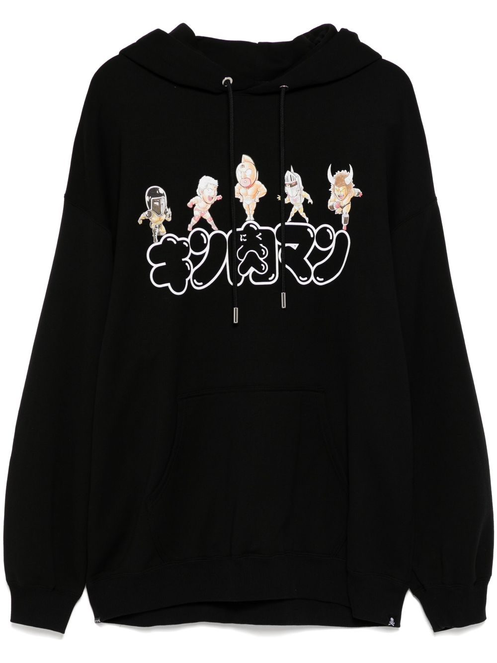 X Kinniku Man logo-print hoodies - Black