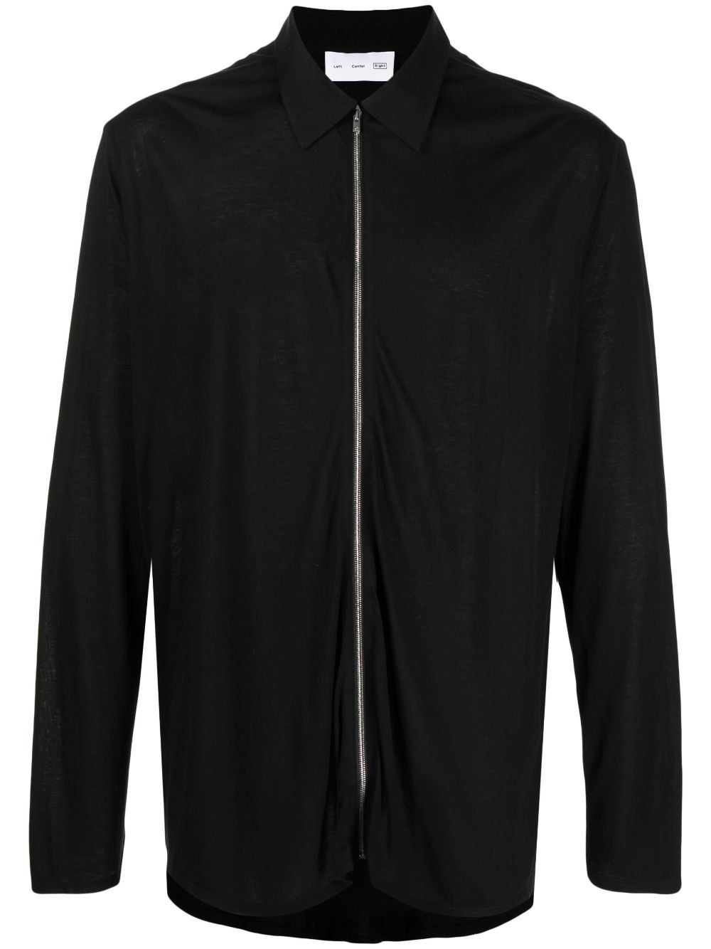Zip-up lyocell jacket - Black