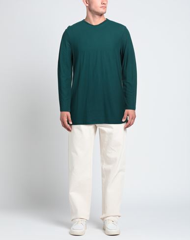 Man T-shirt Dark green