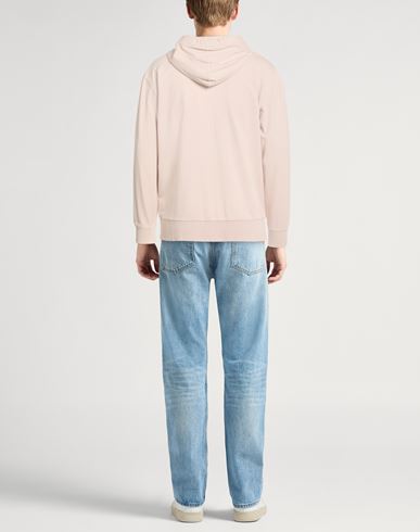Man Sweatshirt Beige Size L Cotton, Elastane