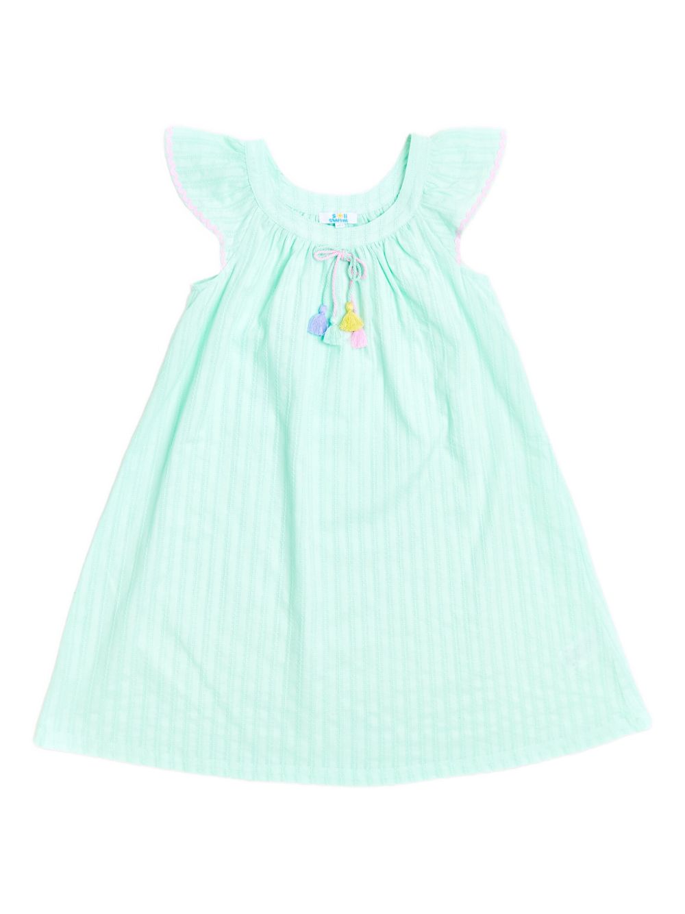 Tassel-detail dress - Green