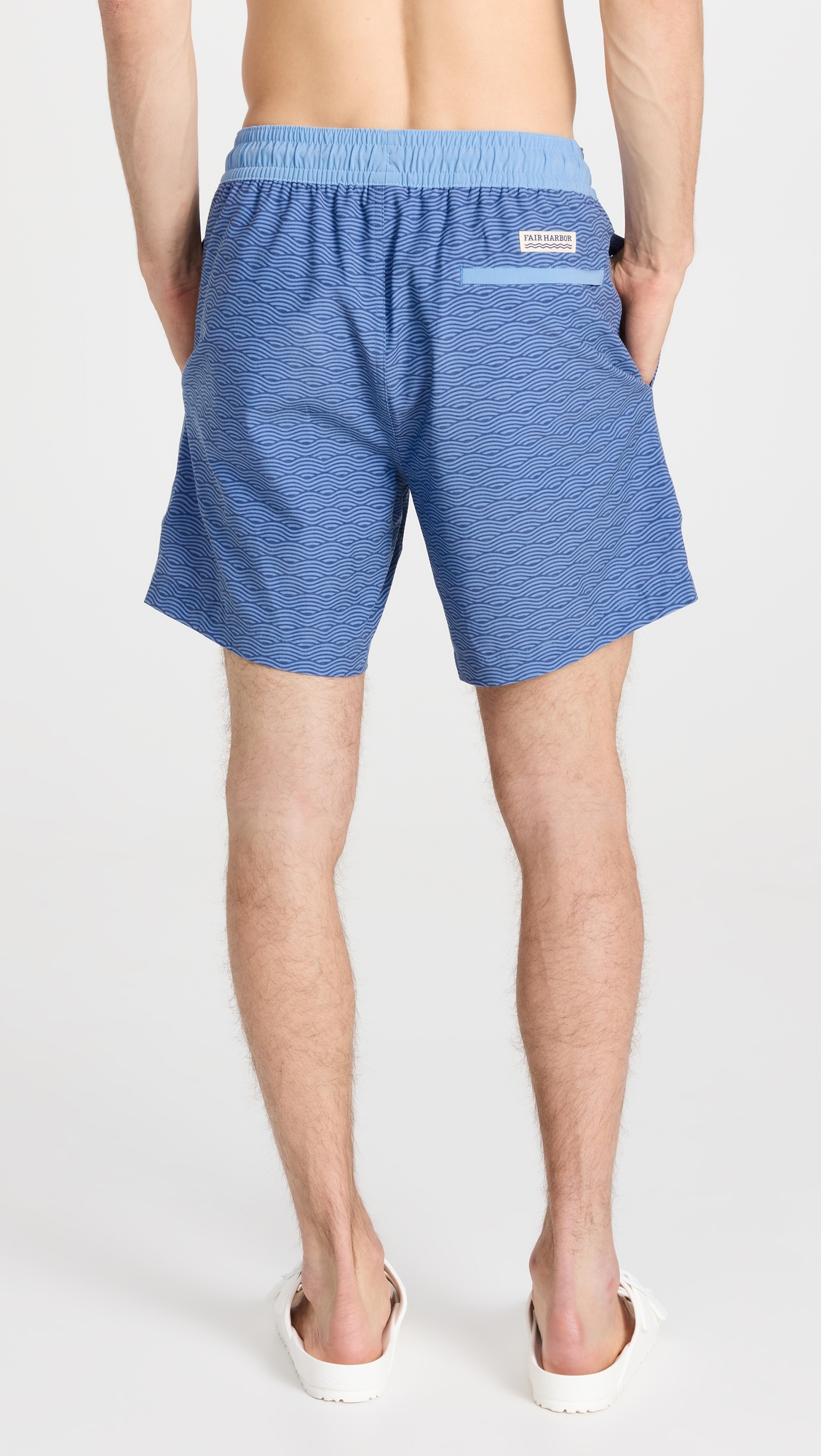 The Bayberry 7" Swim Shorts Blue Waves