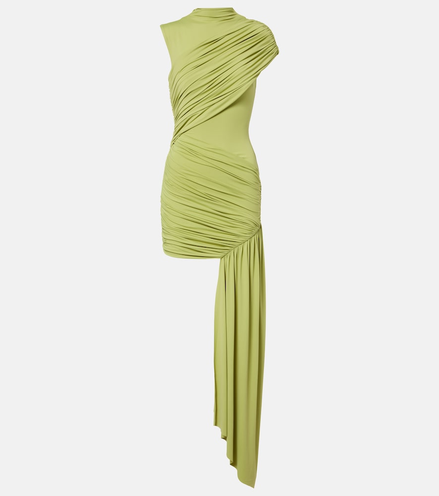 Ravenna draped jersey minidress