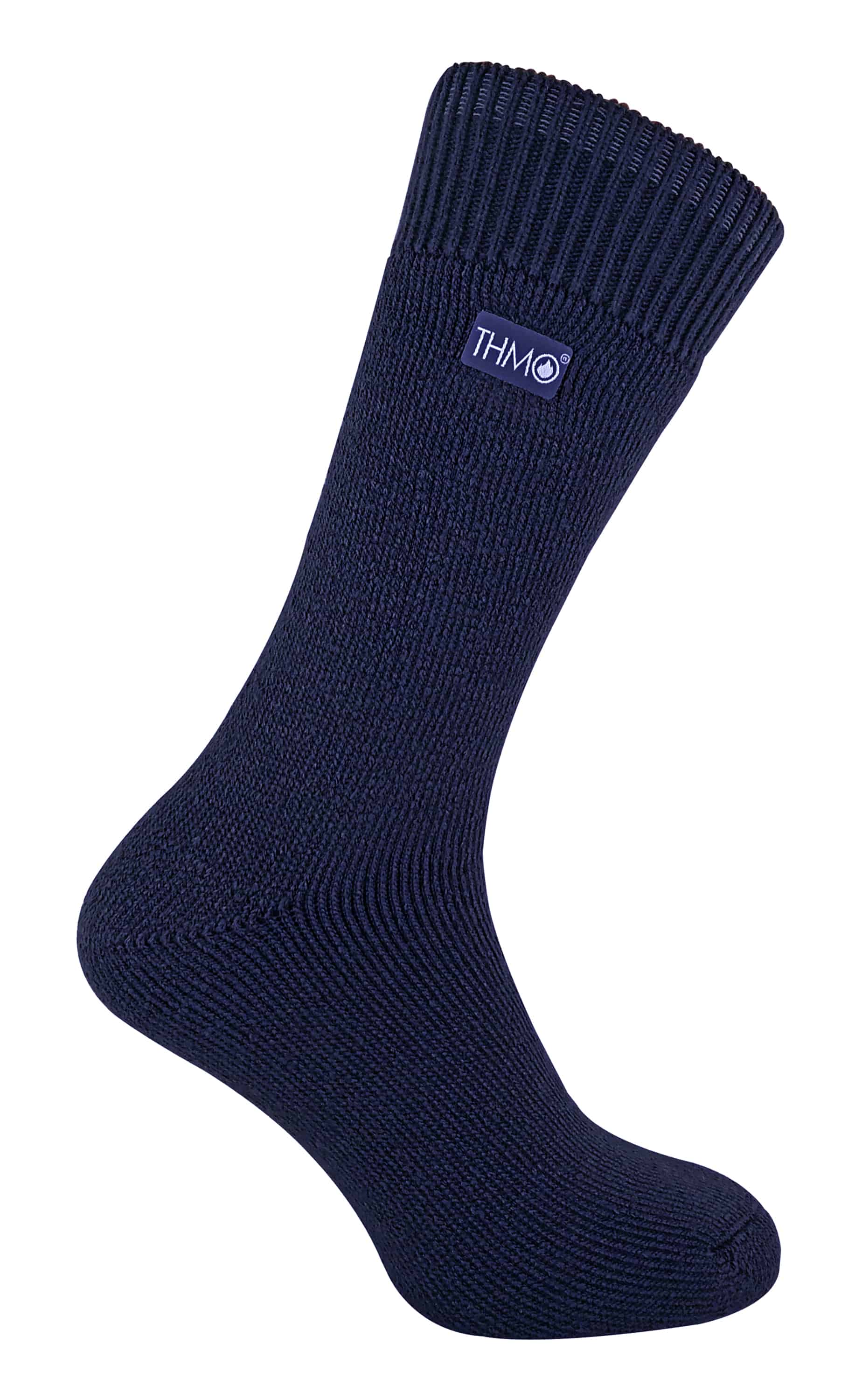 THMO - 1 Pair Mens Thick Fleece Lined Warm Thermal Socks for Winter - Navy