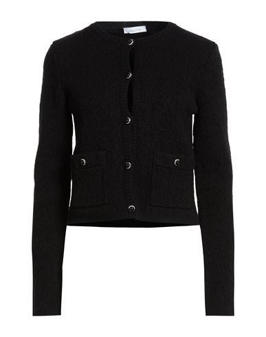 Woman Cardigan Black Size S Wool, Cashmere, Polyamide, Elastane