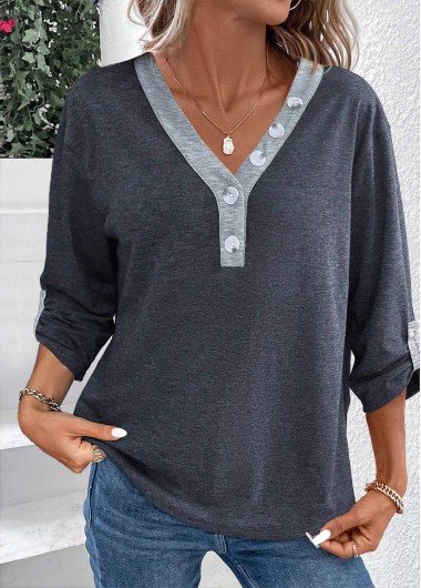 Modlily Dark Grey T Shirt