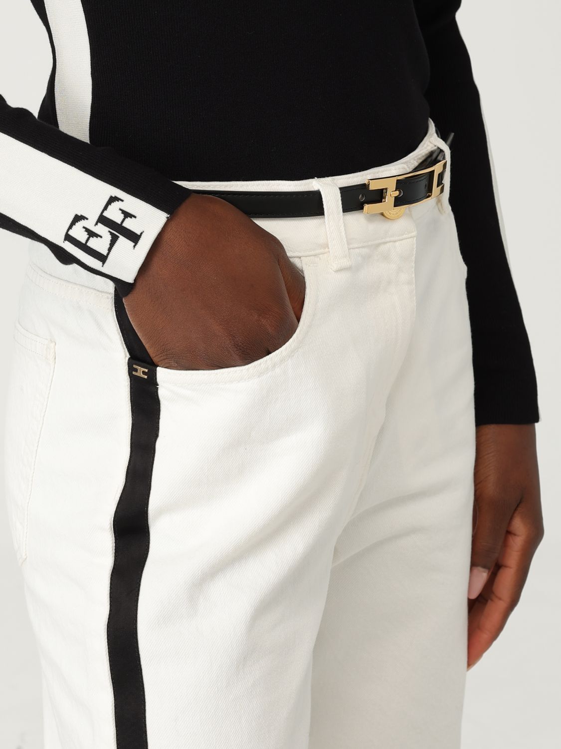 Jeans Woman color White