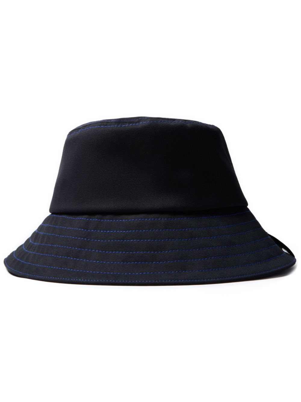 Logo-tag bucket hat - Blue