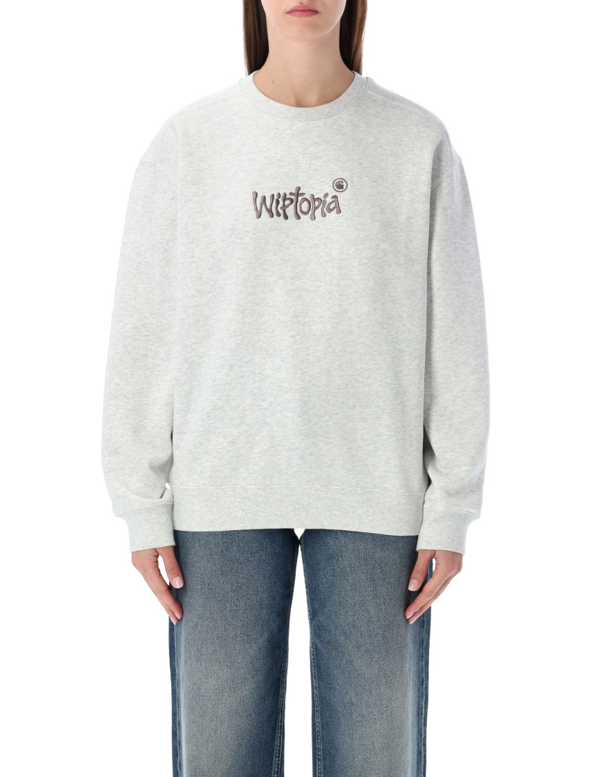 Light Grey Crew Neck Logo Sweatshirt