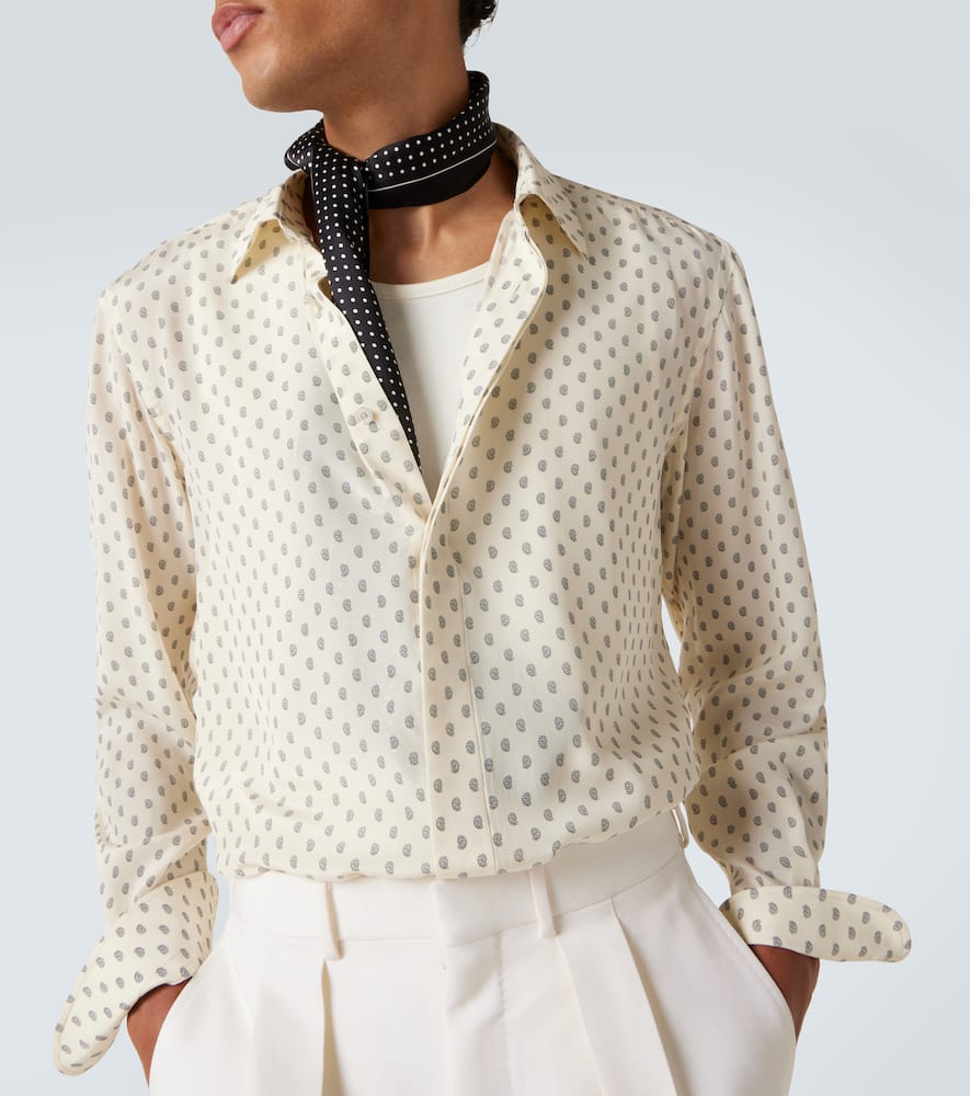 Paisley silk crêpe de chine shirt