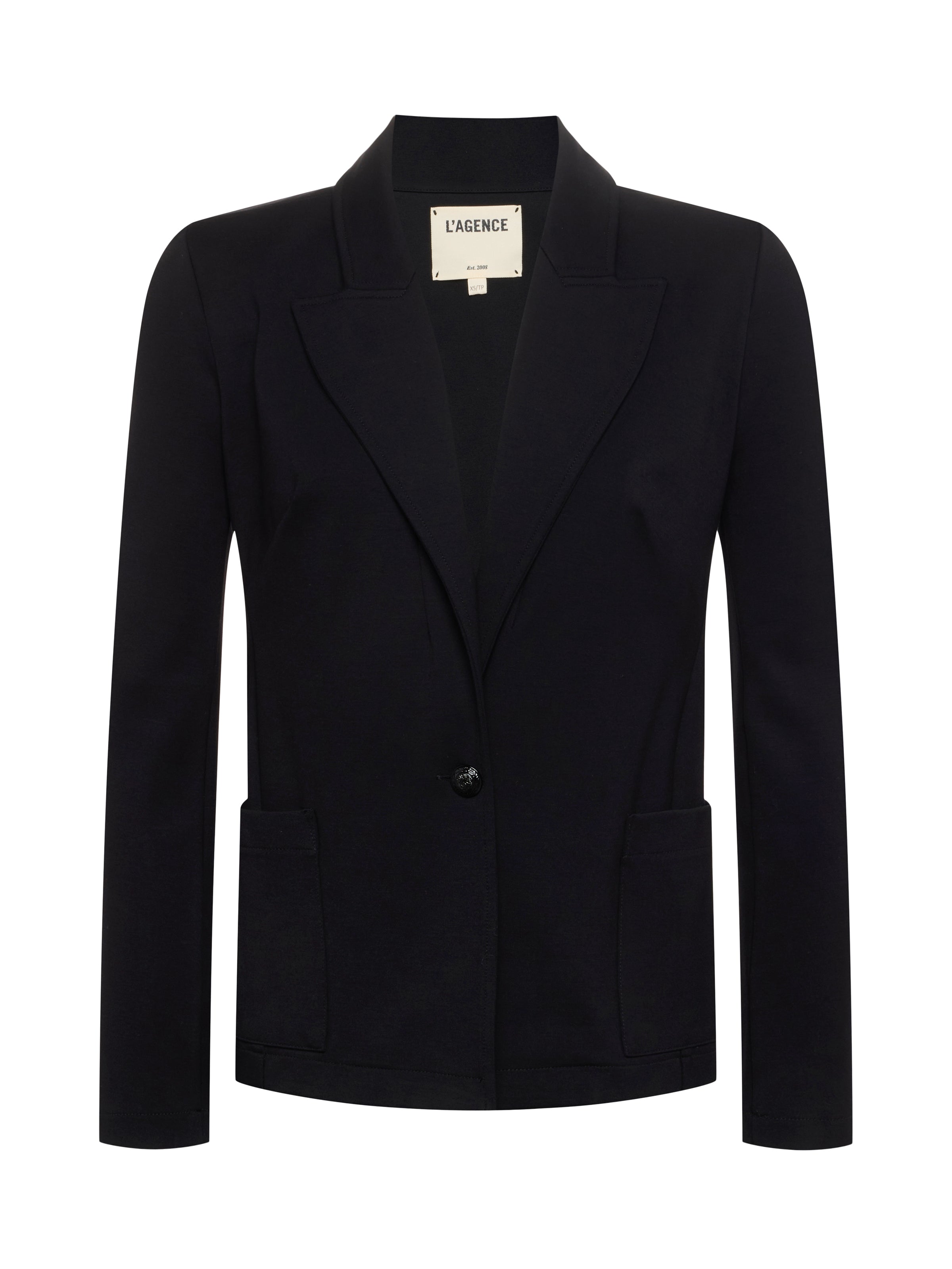 Flynn Single-Breasted Blazer In Black