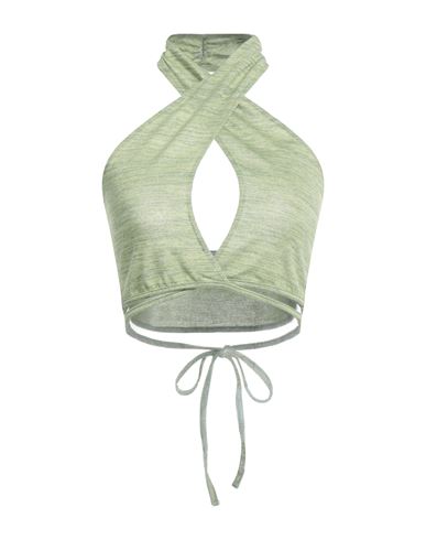 Woman Top Lime green Size M Polyester, Viscose, Elastane