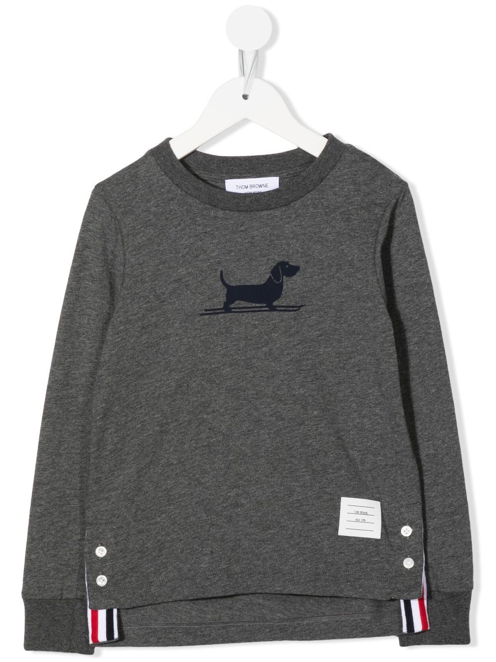 Long-sleeved cotton T-shirt - Grey