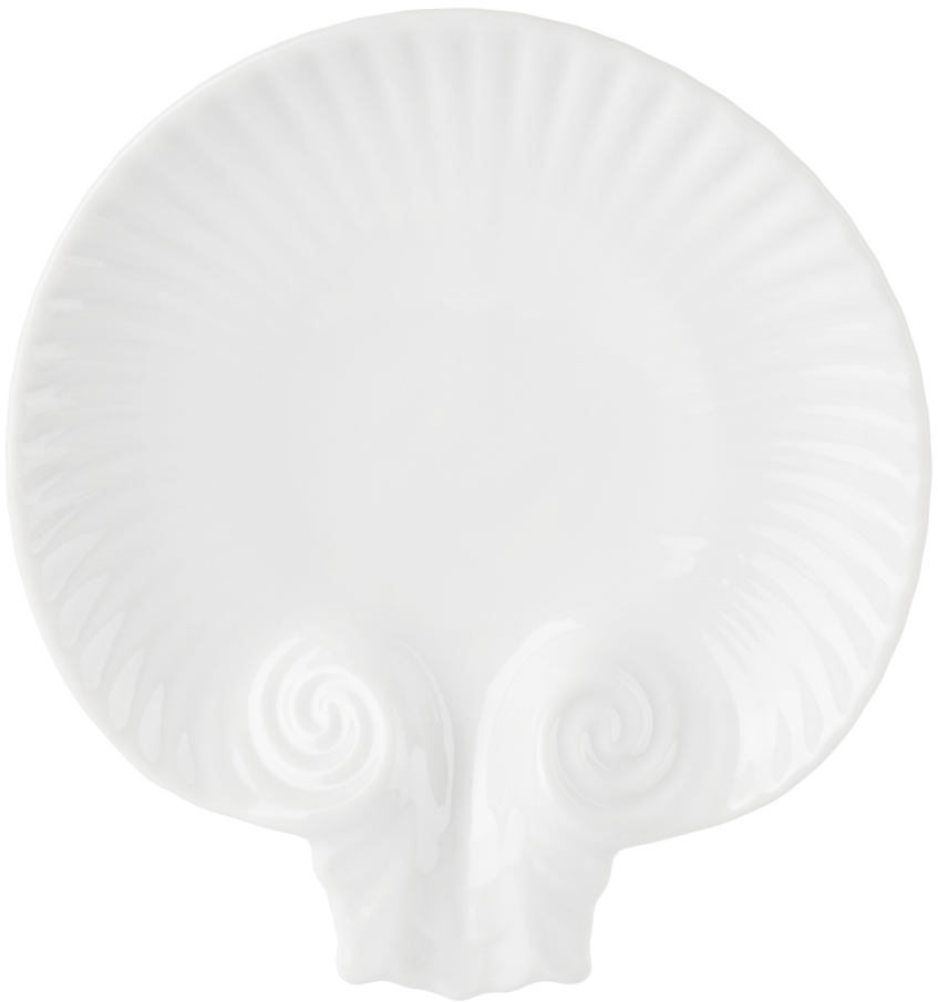 Gohar World White Clamshell Dish
