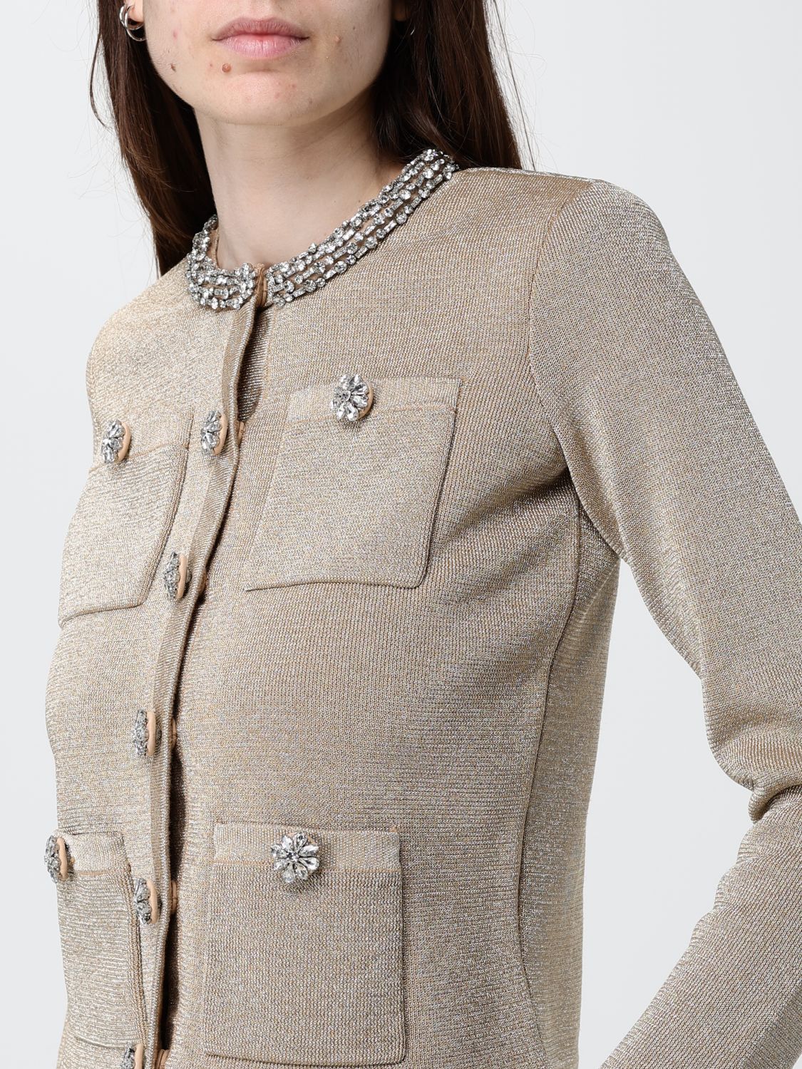 Cardigan Woman color Gold