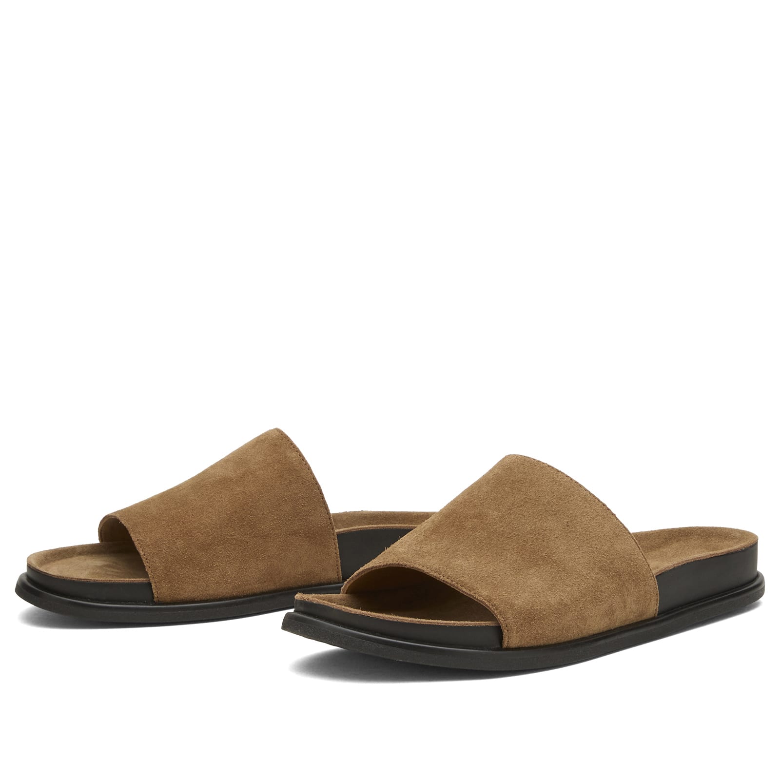 Women's Effie Suede Slide Sandal Dark Sand