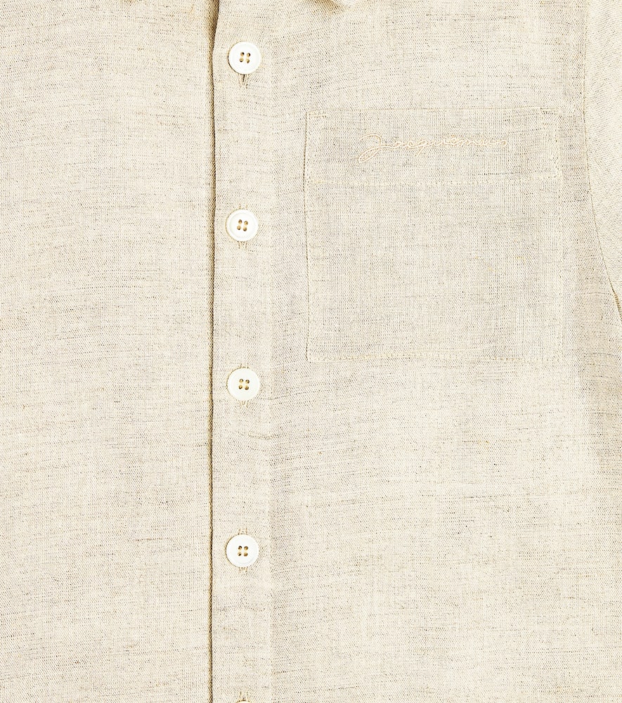 Jacquemus Enfant La Chemise Boulanger linen and cotton shirt