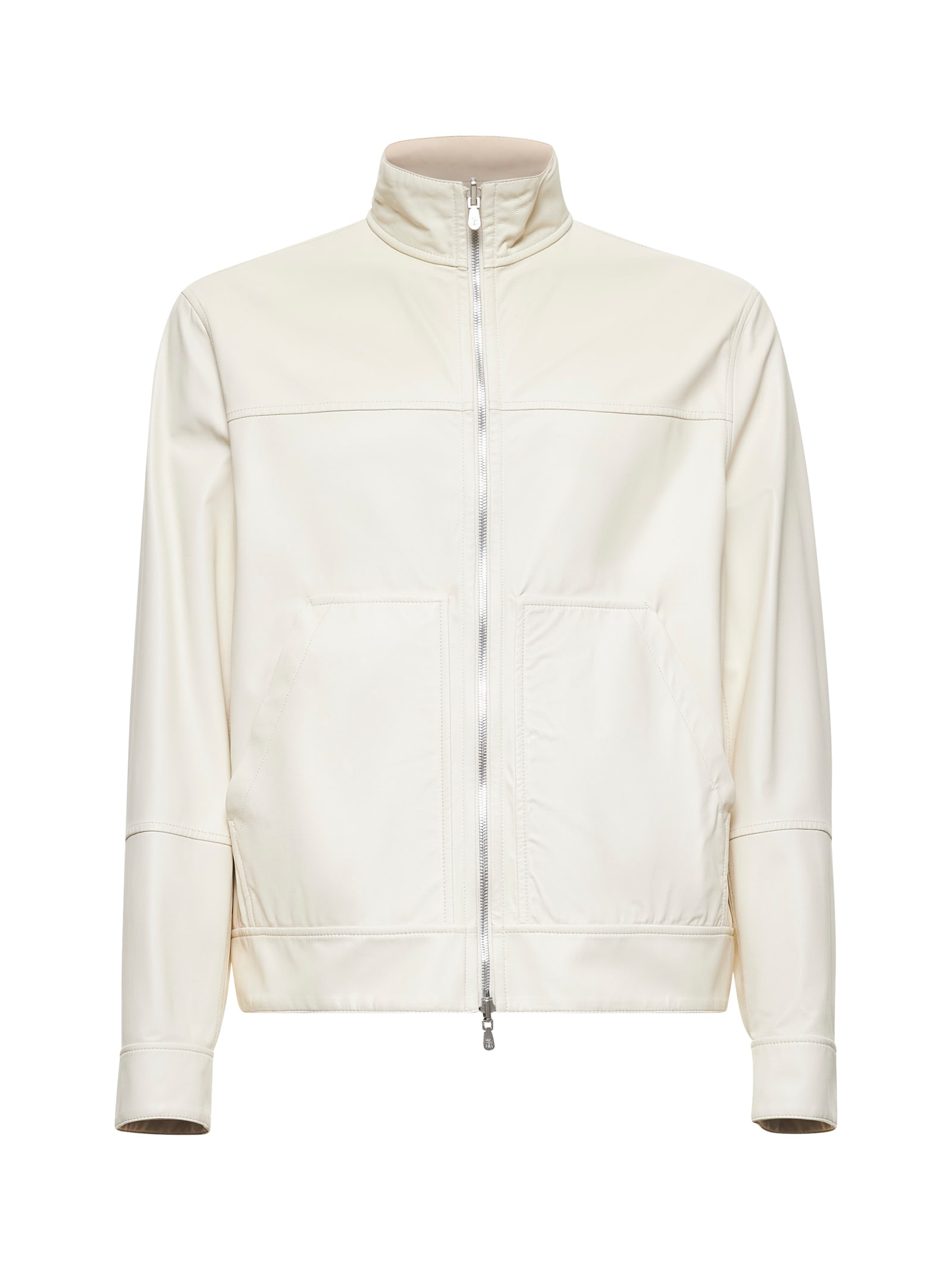 Reversible bomber jacket - White