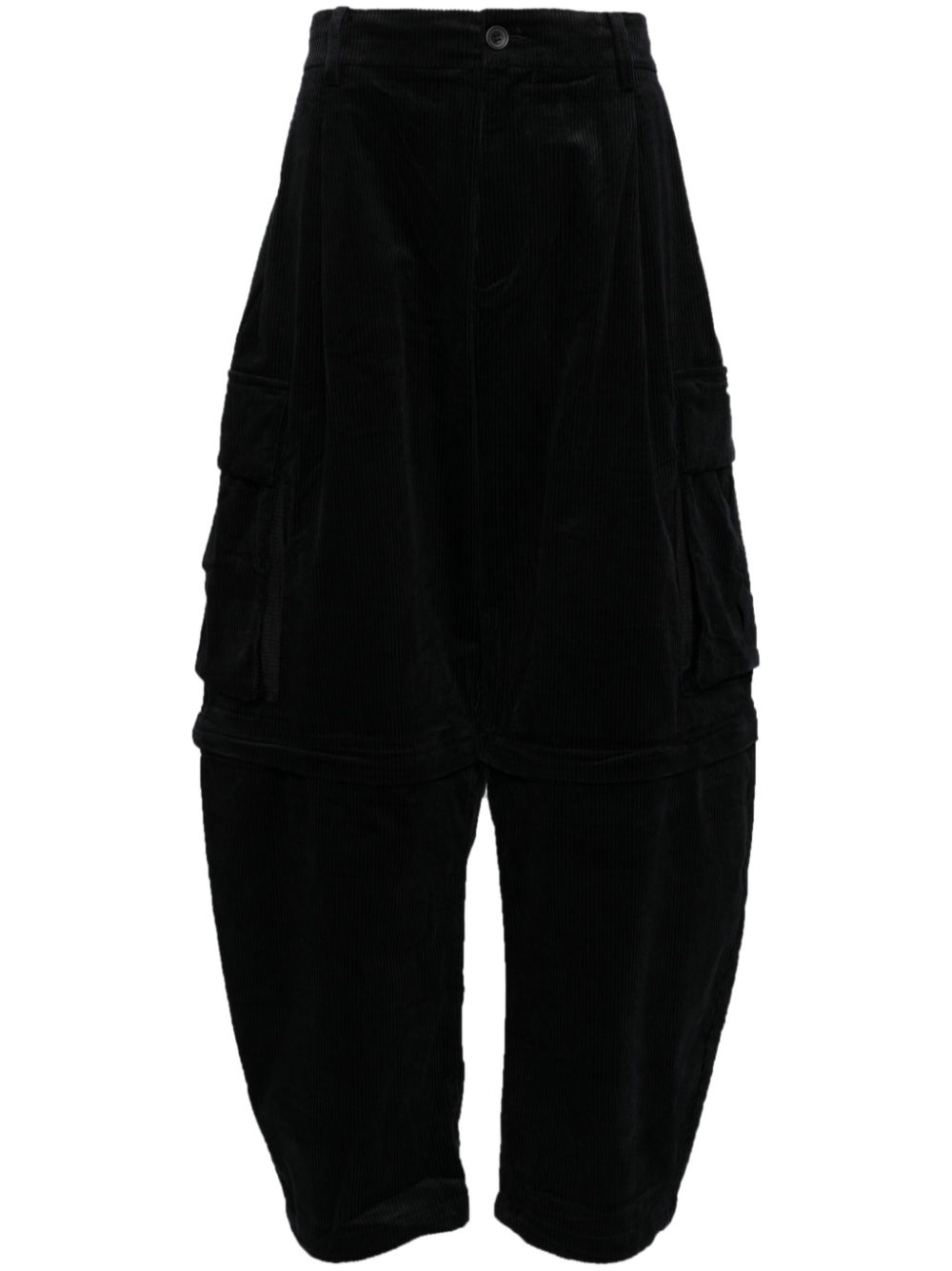 Corduroy Loose-Fit trousers - Black