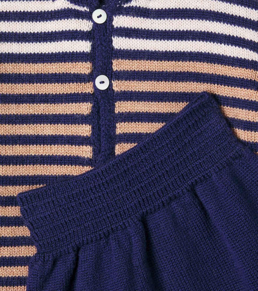 Baby Pinto striped cardigan and pants set