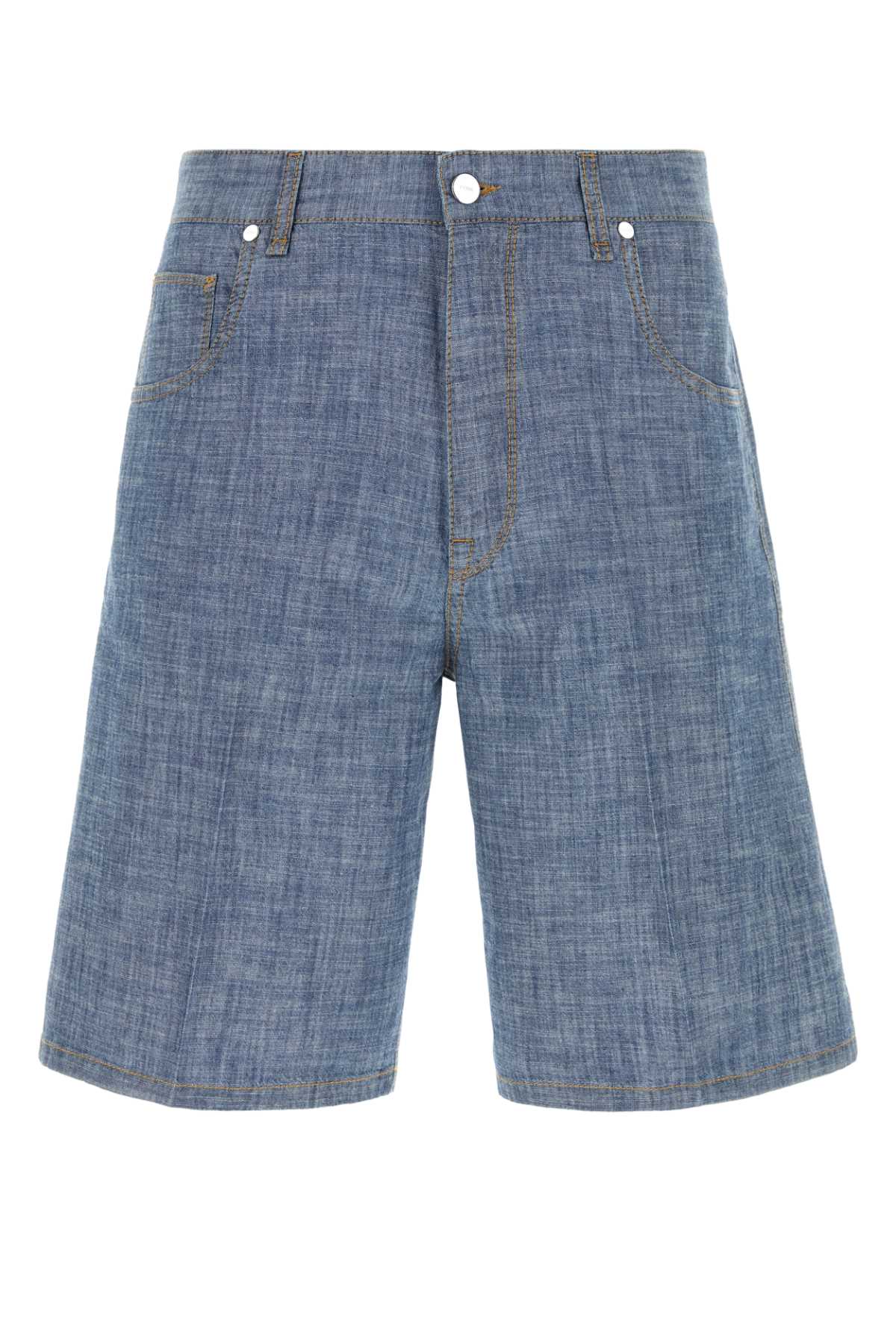 Relaxed Bermuda Shorts — Blue