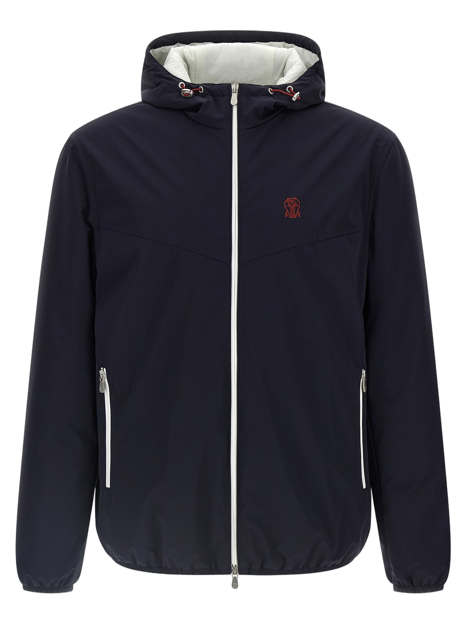 Water-Repellent Polyamide Shell Jacket — Navy