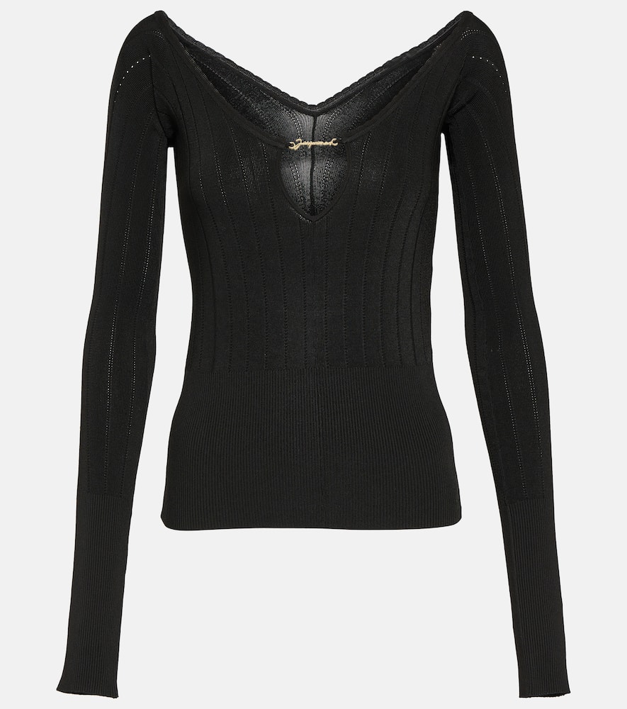 Le Haut Pralu logo ribbed-knit top